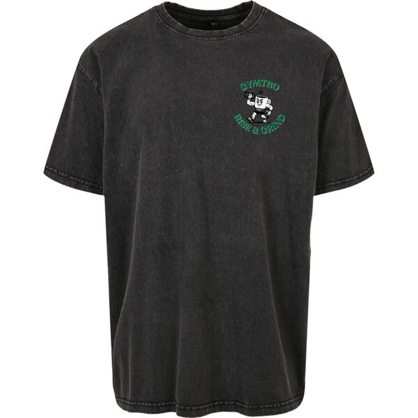 Rise & Grind Acid Washed Heavy Oversized Tee Thumbnail